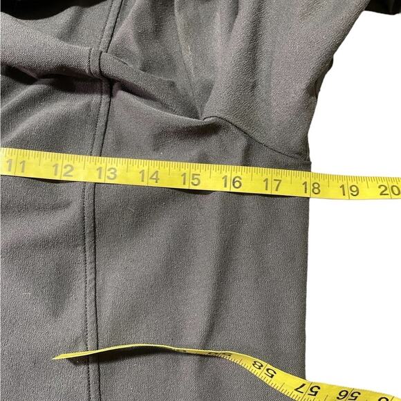 Eileen Fisher Jacket Womens M Gray Black Colorblock Blazer Waterfall Long Sleeve - Picture 9 of 11